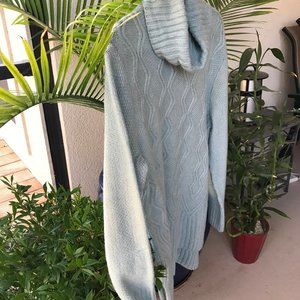 Sonoma Light Blue Cowl Neck Sweater